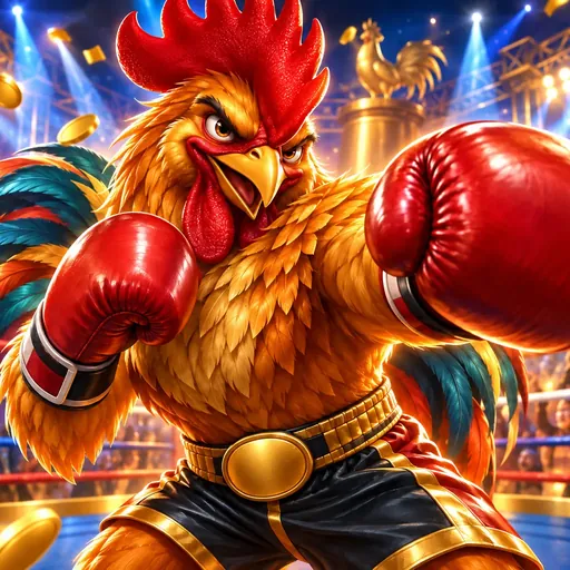Play the Battle Rooster pokie at Here2Win Casino